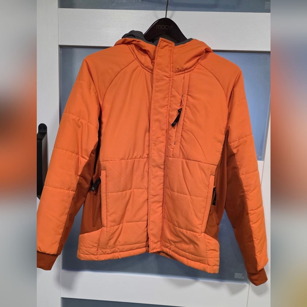 Mens Icelandic ICEWEAR Orange Puffer Jacket